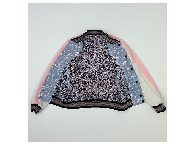 Coach x Keith Haring Reversible Satin Bomberjacke Mehrfarben - Ansicht 9