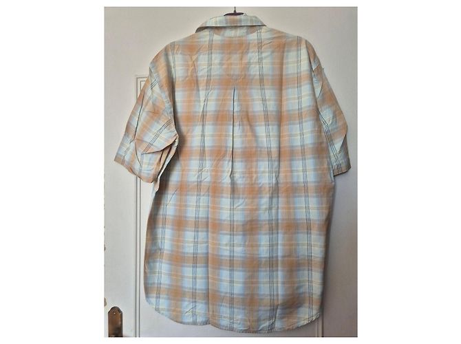 Autre Marque Marlboro Classics Camicia a Quadri Uomo Blu e Beige Marrone chiaro Blu chiaro - vista 5