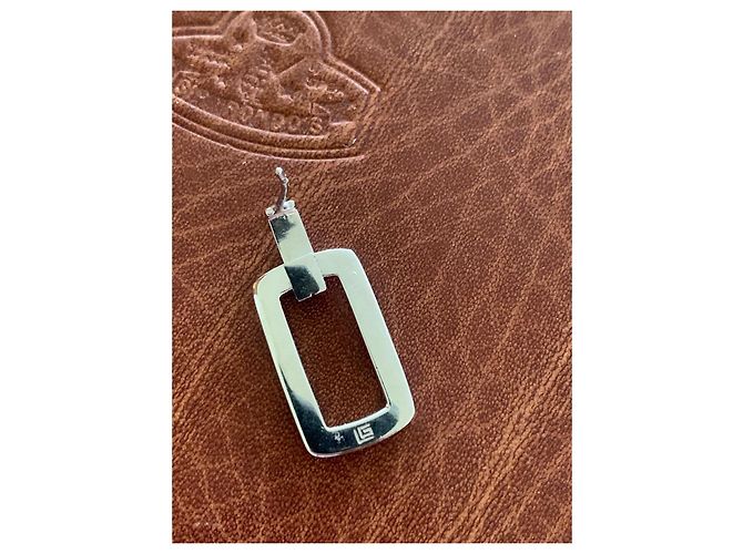Orecchini Vintage GUY LAROCHE in Argento Massiccio 925 – Design Geometrico Couture degli Anni 70/80 – - vista 2