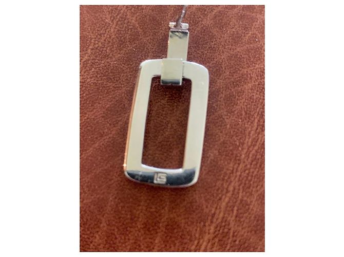 Orecchini Vintage GUY LAROCHE in Argento Massiccio 925 – Design Geometrico Couture degli Anni 70/80 – - vista 3