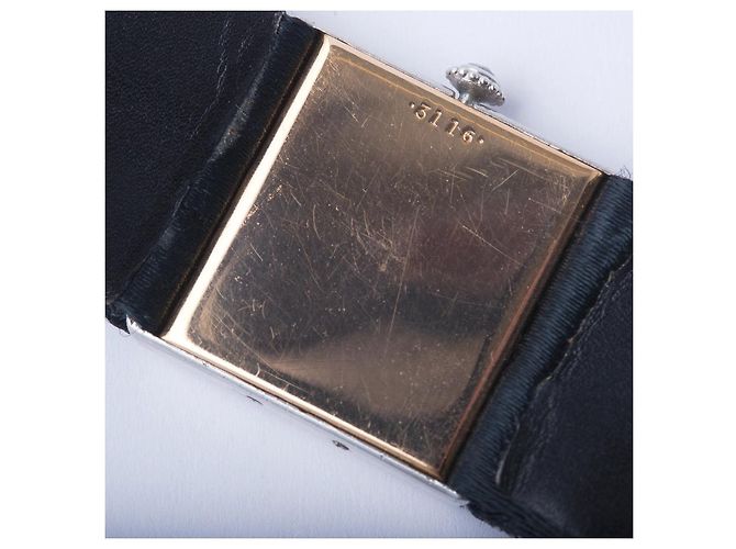 Reloj rectangular Cartier de los años 1920 Art Déco engastado con diamantes Negro - vista 3