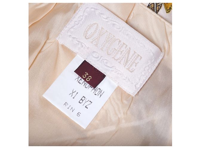 Autre Marque Falda de seda Oxygene con estampado de borlas barrocas Castaño - vista 8