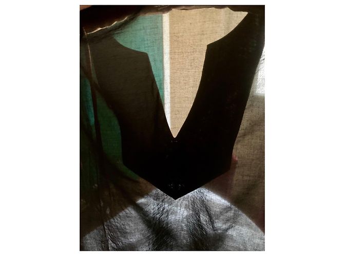 Túnica Paco Rabanne Voile de Algodón Negro - vista 10