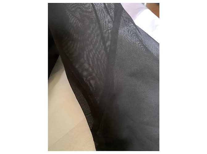 Túnica Paco Rabanne Voile de Algodón Negro - vista 8