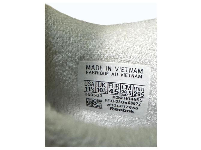 Maison Martin Margiela Maison Margiela x Reebok Sneaker Tabi in Pelle Bianca - vista 6