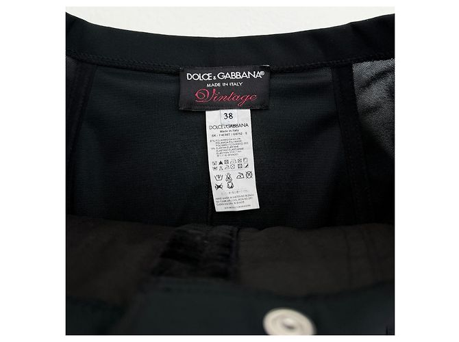 Minifalda Dolce & Gabbana Negra Estilo Corsé Negro - vista 9