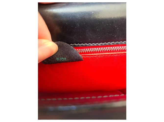 Céline Borsa a mano Celine in pelle liscia nera Nero - vista 11