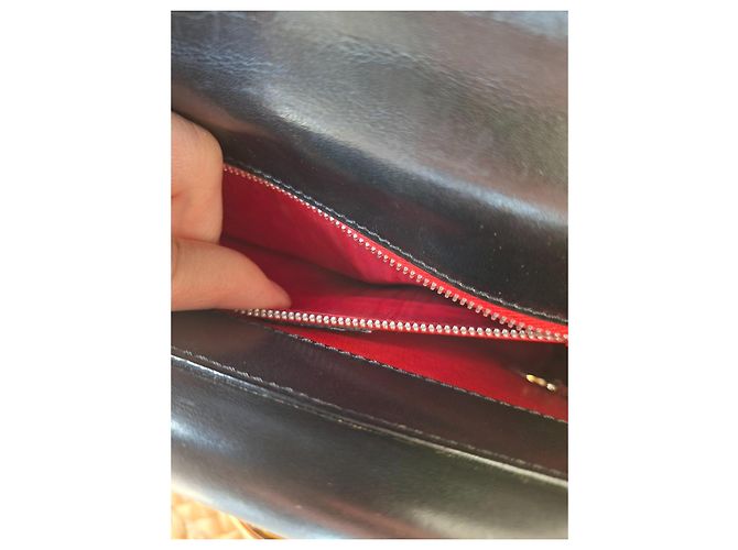 Céline Borsa a mano Celine in pelle liscia nera Nero - vista 12