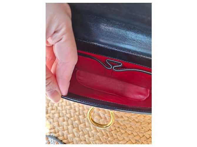 Céline Borsa a mano Celine in pelle liscia nera Nero - vista 13