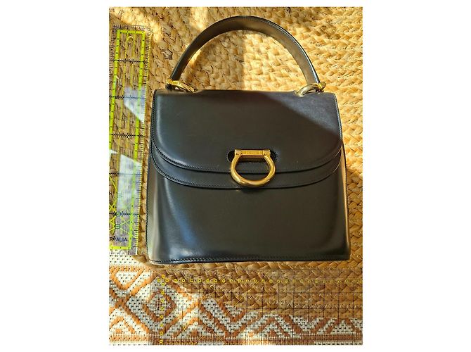 Céline Borsa a mano Celine in pelle liscia nera Nero - vista 15