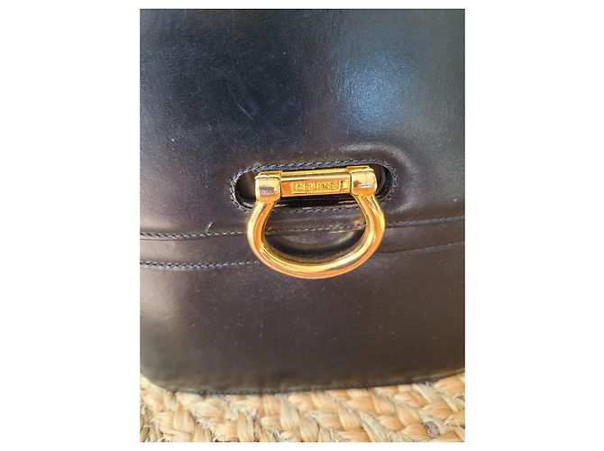 Céline Borsa a mano Celine in pelle liscia nera Nero - vista 2