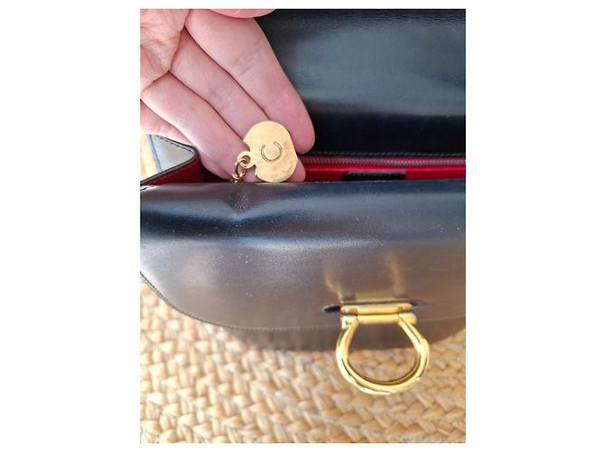 Céline Borsa a mano Celine in pelle liscia nera Nero - vista 9