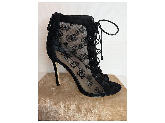 Stivaletti Guess in pelle e tulle 39 - vista 2