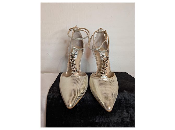 Décolleté Guess Oro in Pelle - vista 2