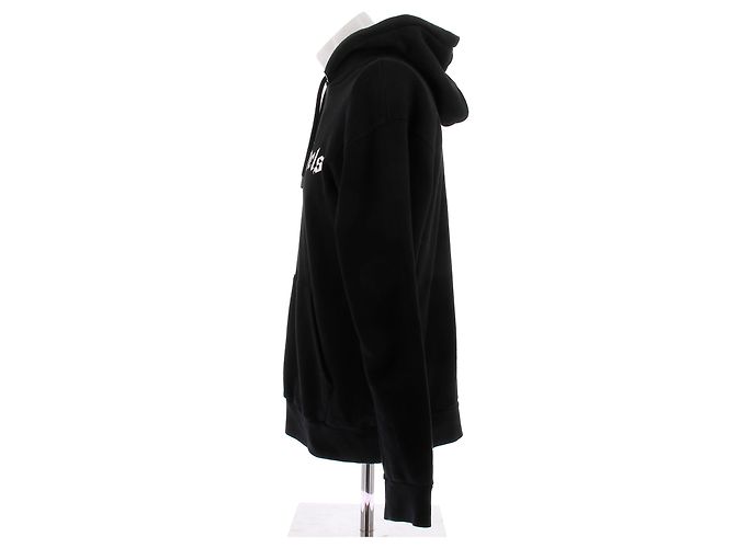 Palm Angels Suéter preto com pintura roxa - vista 4