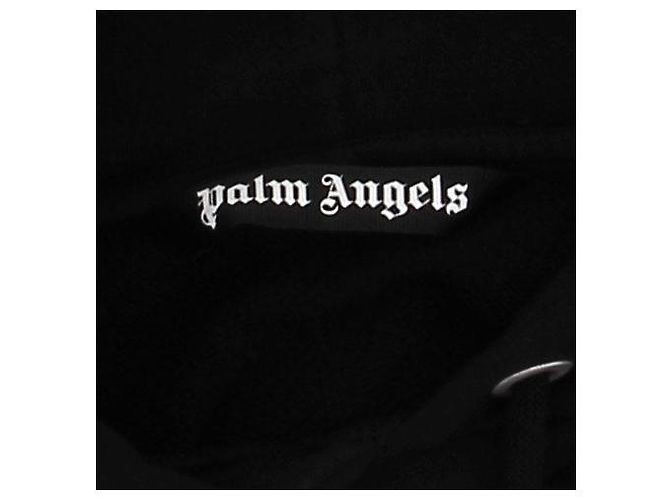 Palm Angels Suéter preto com pintura roxa - vista 5