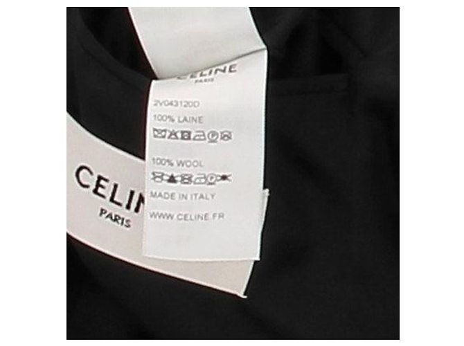 Blazer de lana negro Céline - vista 6