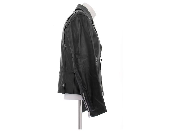 Coach Perfecto Lederjacke Schwarz - Ansicht 3