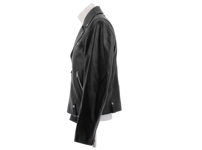 Coach Perfecto Lederjacke Schwarz - Ansicht 4