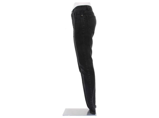 Jeans Saint Laurent in cotone nero - vista 4