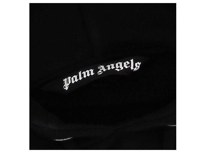 Palm Angels Sudadera negra con pintura azul Negro - vista 5