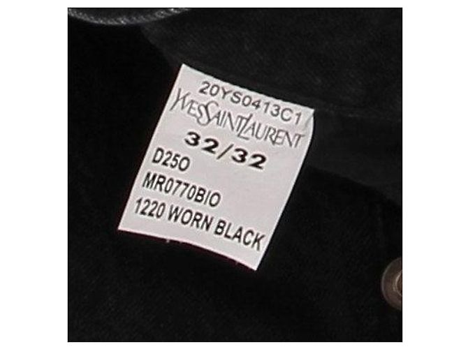 Jeans Saint Laurent in cotone nero - vista 5