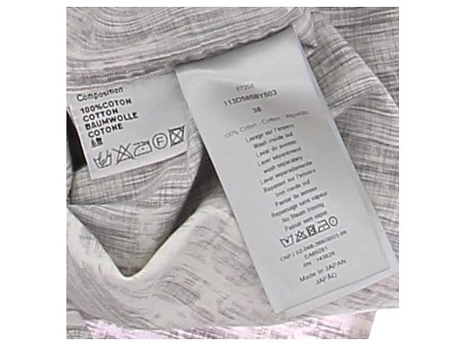 Camicia Dior in cotone grigia Grigio - vista 6