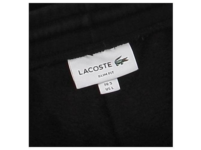 Pantalones de jogging Lacoste negros de algodón - vista 5