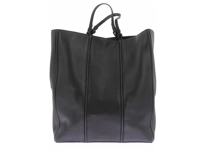 Jacquemus Borsa a mano "Le Marino" in pelle nera Nero - vista 2