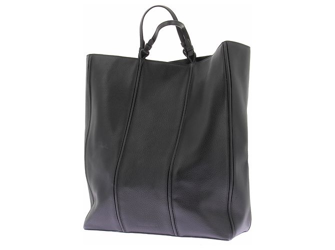 Jacquemus Borsa a mano "Le Marino" in pelle nera Nero - vista 3