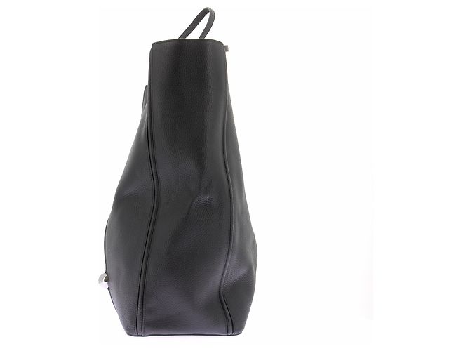 Jacquemus Borsa a mano "Le Marino" in pelle nera Nero - vista 5