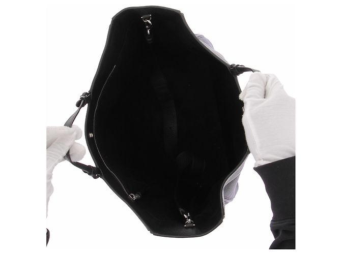 Jacquemus Borsa a mano "Le Marino" in pelle nera Nero - vista 7
