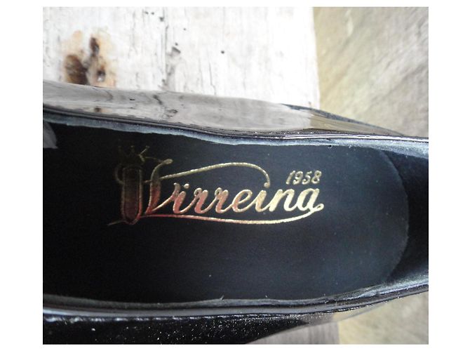 Autre Marque Sapatos Derby em couro envernizado Virreina 1958 Preto - vista 5