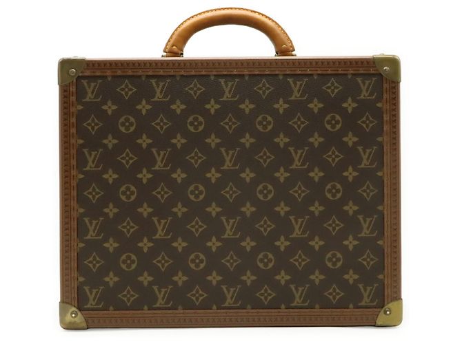 Borsa Louis Vuitton Monogram Cotoville 40 Hard Case Attache Trunk Marrone - vista 2