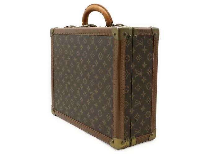 Borsa Louis Vuitton Monogram Cotoville 40 Hard Case Attache Trunk Marrone - vista 3