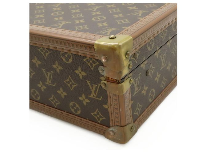 Borsa Louis Vuitton Monogram Cotoville 40 Hard Case Attache Trunk Marrone - vista 4