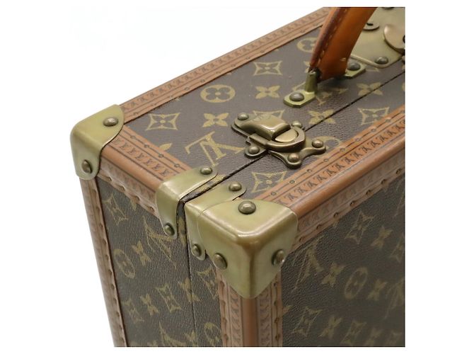 Borsa Louis Vuitton Monogram Cotoville 40 Hard Case Attache Trunk Marrone - vista 5