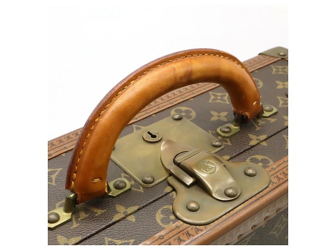Borsa Louis Vuitton Monogram Cotoville 40 Hard Case Attache Trunk Marrone - vista 6