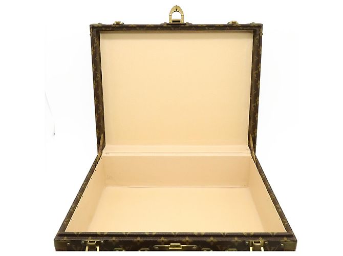 Borsa Louis Vuitton Monogram Cotoville 40 Hard Case Attache Trunk Marrone - vista 7