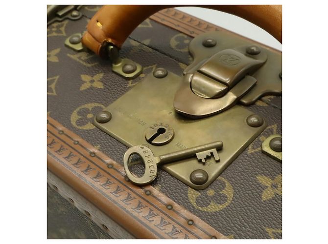 Borsa Louis Vuitton Monogram Cotoville 40 Hard Case Attache Trunk Marrone - vista 9