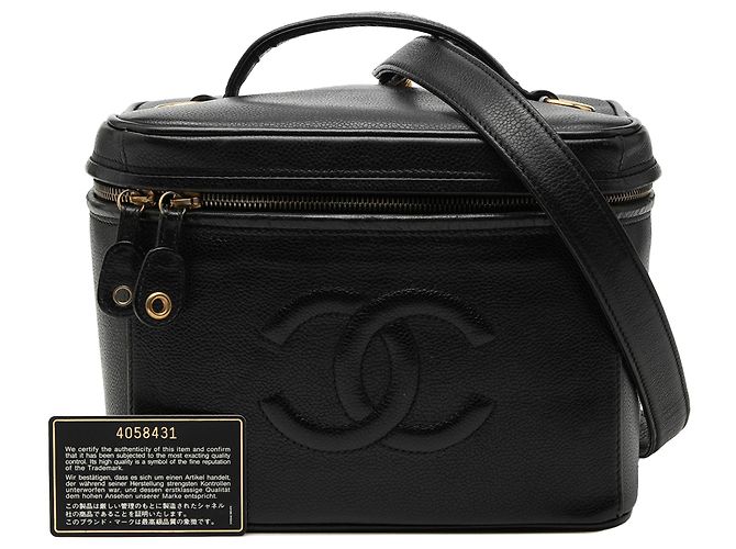Borsa Vanity Caviar Nera CC di Chanel Nero - vista 8