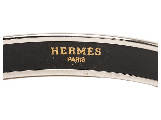 Bracciale in smalto stretto Caleche rosa Hermès 65 - vista 4