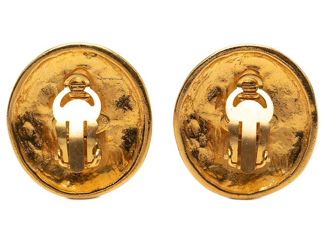 Orecchini a clip in metallo dorato CC di Chanel D'oro - vista 2