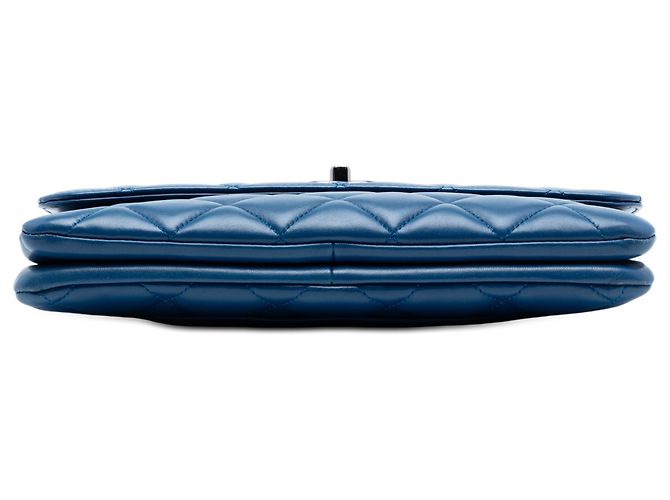 Chanel Blu Medio Pelle di Agnello Trapuntata Trendy CC - vista 3
