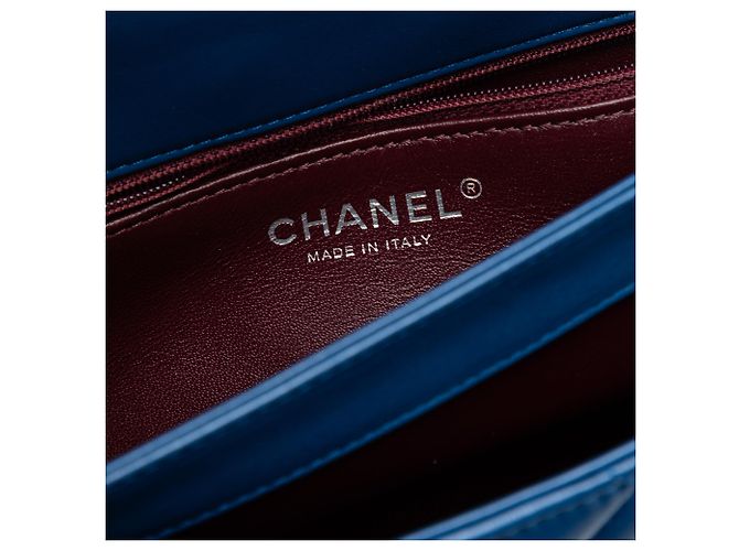 Chanel Blu Medio Pelle di Agnello Trapuntata Trendy CC - vista 6