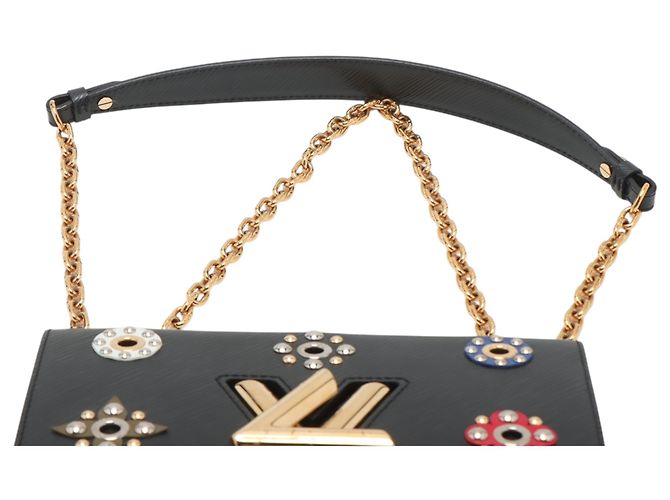 Louis Vuitton Nero Epi Fiori Meccanici Twist MM - vista 10