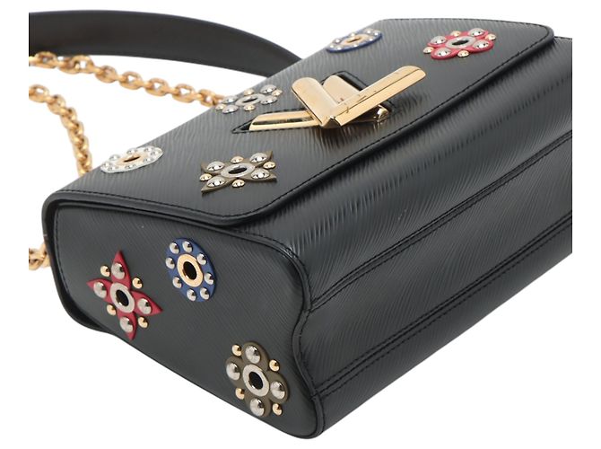 Louis Vuitton Nero Epi Fiori Meccanici Twist MM - vista 7