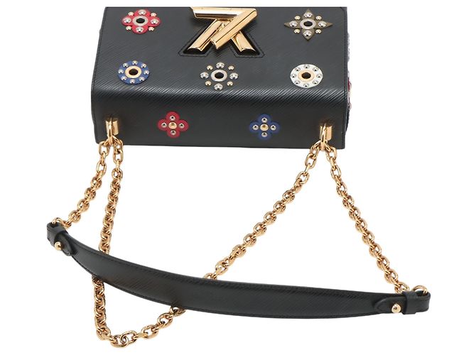 Louis Vuitton Nero Epi Fiori Meccanici Twist MM - vista 9