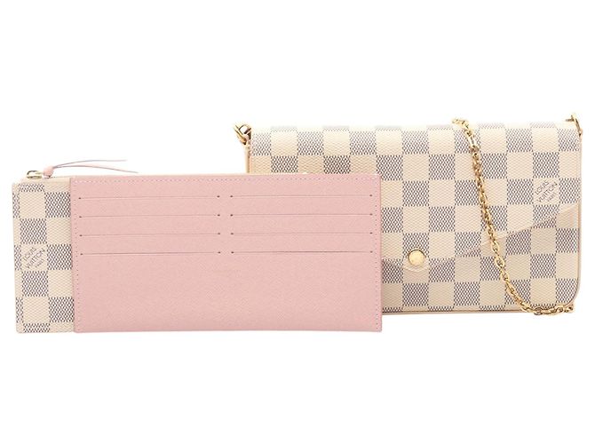 Pochette Félicie Pochette Felicie Damier Azur Bianco Louis Vuitton - vista 12