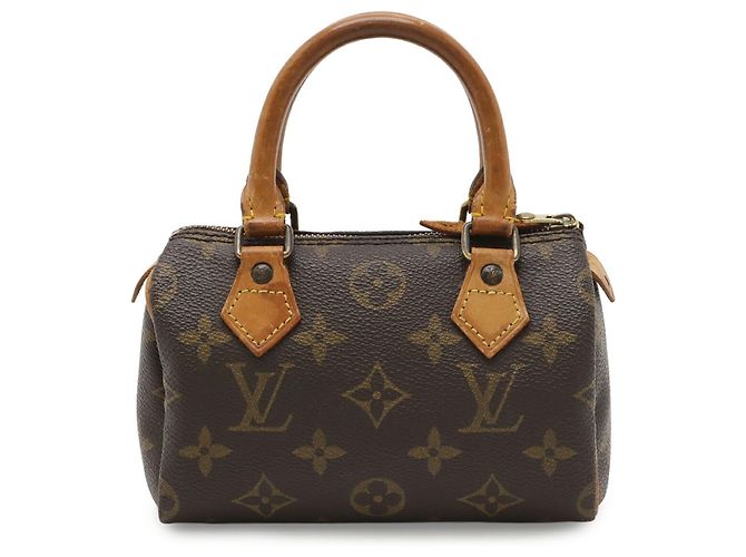Pochette Mini Speedy Monogram Louis Vuitton Marrone - vista 2